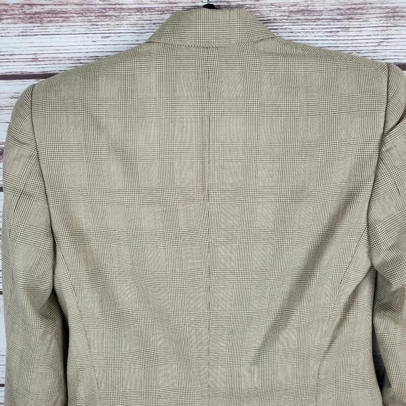 Ralph Lauren Black Label Womens Sz 4 Houndstooth One-Button Blazer Jacket #164 - Picture 7 of 12